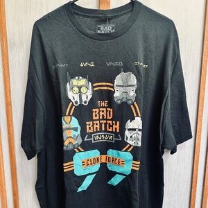 Mens T-shirt, Star Wars Bad Batch, black size 2XL - NWT